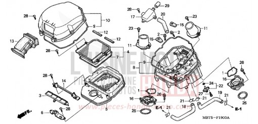 AIR CLEANER XL1000V5 de 2005